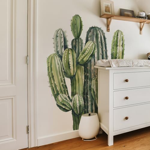 Vinilos decorativos de cactus grandes para pared miniatura 5