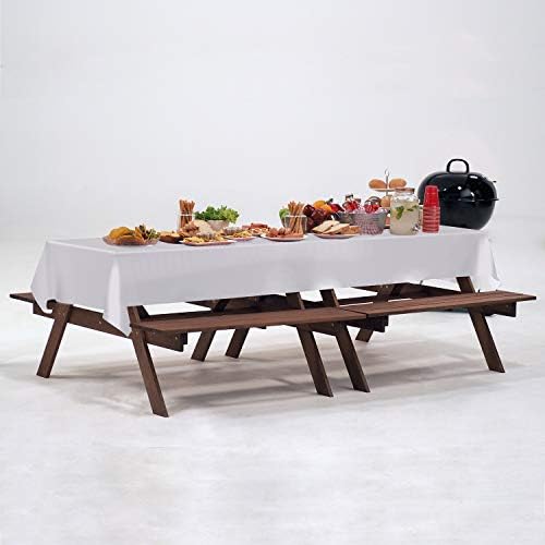 ANECO 3 Pack Rectangular Tablecloths Table Cloths Table Covers 54 x 108 Inch for Indoor or Outdoor Parties Birthdays Weddings Christmas