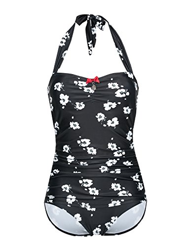 Vive Maria Fleur Noir Swimsuit Badeanzug schwarz Allover-Print, Größe:S Cover