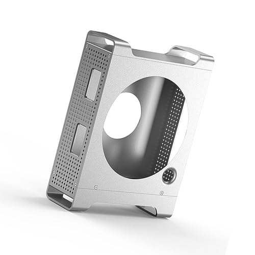 Base vertical de aleación de aluminio para computadora pequeña con carcasa de disco sólido NVMe USB de 40 Gbps, estación de acoplamiento de aleación de aluminio de transferencia rápida de datos