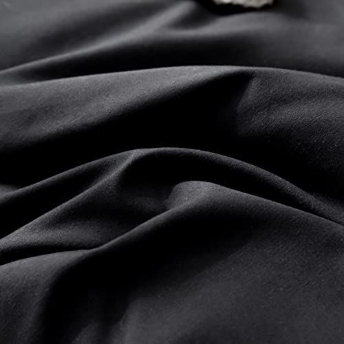 Rosgonia Black Comforter Full, 3Pcs (1 Boho Black Comforter & 2 Pillowcases), Black Comforter Set Full, Soft Lightweight Cozy Black Full Size Comforter Set, Easy To Wash And Clean Black Bed Set Full #TOP7