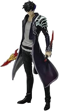 LUNK Sung Jin Woo Action Figure,Igris Anime Figure,Sung Jin Woo Battle Pose Cartoon Hero Action Figurine Collection 19CM
