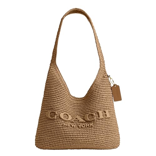 COACH Womens Brooklyn Shoulder Bag 28 Natural One Size