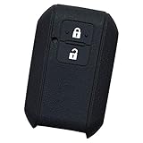 【IKT】スズキ車用 スマートキーシリコンカバー 2ボタン ブラック/ワゴンR/ワゴンRスティングレー/新型ジムニー/新型ジムニーシエラ/スイフト/クロスビー(XBEE) / など 専用設計でピッタリサイズ！傷防止に最適！さらさらシリコンで手触り快適！鈴木SUZUKI車用（SZ-002BK）