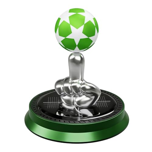 BAFOVY Deodorante per Auto Rotante Solare per Auto da Calcio, Diffusore di Oli Essenziali per Calcio in Lega con Rotazione Automatica per Ufficio a Casa in, Eliminatore di Odori