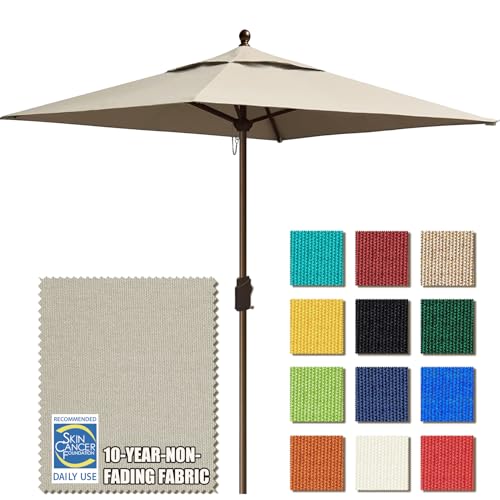 EliteShade 10-Year Non-Fading 6x6ft Market Umbrella