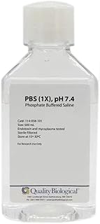 Quality Biological 114-058-491 Phosphate Buffered Saline, 1X, pH 7.4, 4L