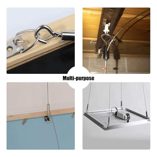 Drahtseil Rankhilfe Set 5M Edelstahl Draht Seil mit Längenverstellbar Haken Ummantelt 2mm PVC-Beschichtetes 7X7 Edelstahlseil als Zeltseil Wäscheleine Kletterpflanzenseil Gardinenseil Duschvorhangseil