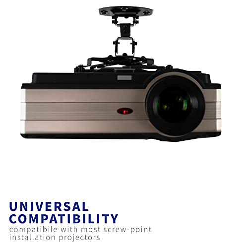 Vivo Universal Adjustable Ceiling Projector Mount For Regular And Mini Projectors, Projection Mount With Extending Arms, Black, Mount-Vp01B #TOP2