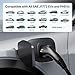 AIXINE Level 1&2 EV Charger, J1772 16A EV Charger with 25FT Extension Cord Cable,Portable Electric Car Charger 240V NEMA 6-20 Plug&120V NEMA 5-15 Adapter for All SAE J1772