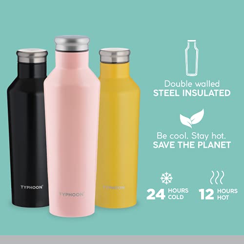 Typhoon Pure Steel Water Bottle, Turquoise, 500 ml - Image 4