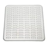mDesign Kitchen Sink Protector Mat - Small, Clear