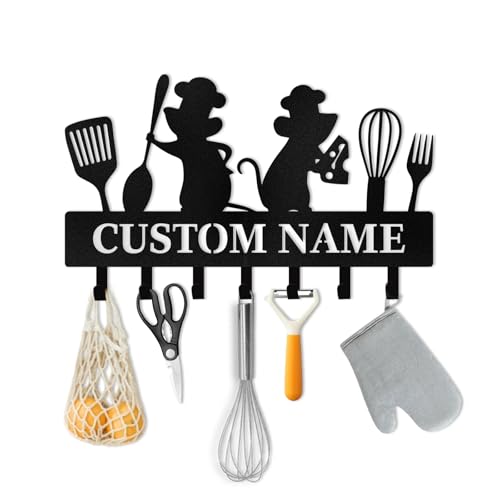 Ironglyh Personalised Key Holder for Wall, Kitchen Theme Key Holder