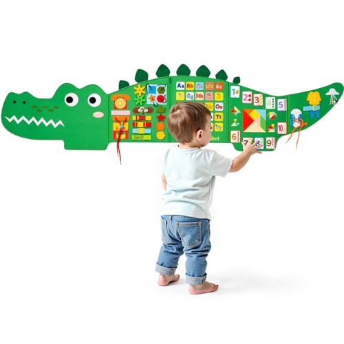 Image of Weihnacht Wall Busy Board Panels,9-in-1 Montessori Sensory Toys, Toddler Learning Activity Center,Montessori Philosophy Sensory, Educational Toys, Conducive to All-Round Development