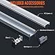 ClarivantiLED LED Profil 1m×6 Aluminium U-Form mit Milchig Weißer Abdeckung Kanal mit Diffusor,Alu Profil LED Streifen Schiene kanalleiste Aluprofil Streifen Profile,lichtkanal led strip aluschiene