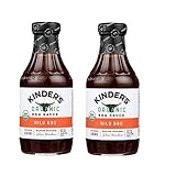 Al Amin Foods Kinder's Organic Mild BBQ Marinade & Dipping Sauce Premium Quality 2 Glass Bottles 20.5 oz. (581g) each