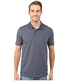 Perry Ellis Men's Two-Button Birdseye Texture Polo Shirt