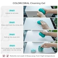 ColorCoral Car Cleaning Gel Universal Gel for Car Vent Cleaner Cleaning Putty Auto Detailing Car Interior Dust Cleaning Kit for Auto Seat, Christmas Stocking Stuffers for Adults Men Women Kid 160g — image 8