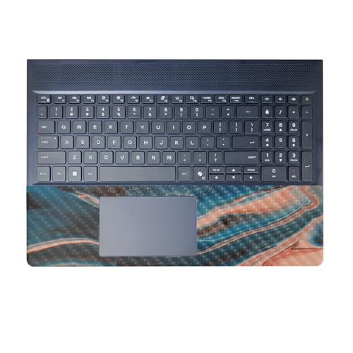 Carbon Fiber Laptop Skin Compatible with Alienware 16/16X Aurora (2025) - Sea Dunes - Premium 3M Vinyl Protective Wrap Decal Cover - Easy to Apply | Crafted in The USA by MightySkins by Vision Signs & Graphics - Used condition - Image 2