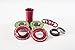 Eastern Bikes BMX Bottom Mid Bracket Kit, 19mm, Matte Red
