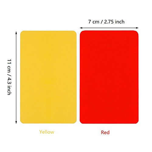 Giveet 1PC Metal Whistle with Sports Referee Card Set, Red Yellow Card and Stainless Steel Metal Coach Whistle for Football Basketball Soccer Hockey School - Thumbnail 6