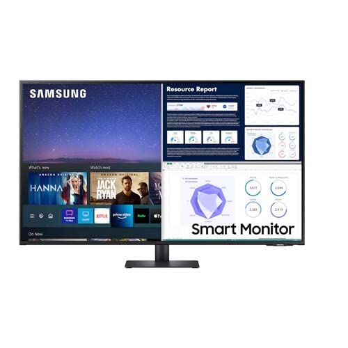 Samsung 1m 09cm (43″) Smart Monitor with Built-in Speaker – LS43AM704UWXXL