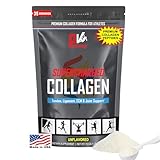 PhysiVantage Supercharged Collagen Peptides Powder - Hydrolyzed Collagen for Joint, Tendon, Ligament, & Skin Health Support - Unflavored, Keto, Paleo, 16oz | Enhanced with Vitamin C, BCAAs, Grass-Fed