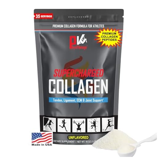 PhysiVantage Supercharged Collagen Peptides Powder - Hydrolyzed Collagen for Joint, Tendon, Ligament, & Skin Health Support - Unflavored, Keto, Paleo, 16oz | Enhanced with Vitamin C, BCAAs, Grass-Fed