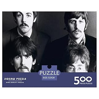 The Beatles Puzzle De 500 Pièces Casse-tête Durable pour Adultes|Matériaux Écologiques De Première Qualité|Cadeau pour Adultes Enfants|Groupe de Rock Musique 500pcs (52x38cm) - Les Beatles, Paul McCartney, John Lennon, RIngo Starr, George Harrison The Beatles Puzzle De 500 Pièces Casse-tête Durable pour Adultes|Matériaux Écologiques De Première Qualité|Cadeau pour Adultes Enfants|Groupe de Rock Musique 500pcs (52x38cm) – Image 2