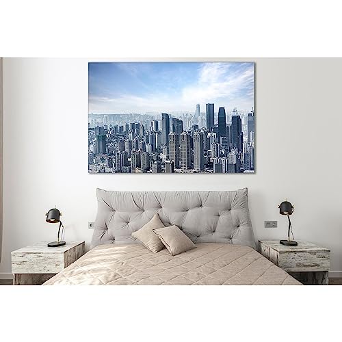 Toile skyline ZELLART SL372 œuvre d'art sur châssis en bois robuste 60 x 40 cm