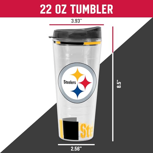 Image of Rico Industries NFL Football Double Wall Classic 16oz Or 20oz Tritan Tumbler W Lid