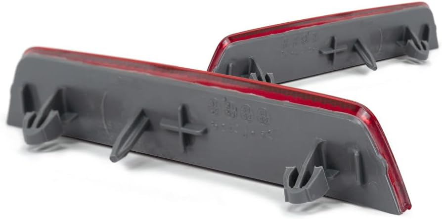 KarParts360 For Chevy Equinox Rear Reflector Lamp Assembly Unit 2010-2017 Pair Driver and Passenger Side CAPA Certified GM1184110 + GM1185110 | 25803057 + 25809862