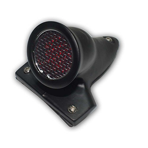 Motorcycle Black Rear Grill Red LED Tail Brake Light For Harley Bobber Chopper Custom Honda Yamaha Suzuki Kawasaki