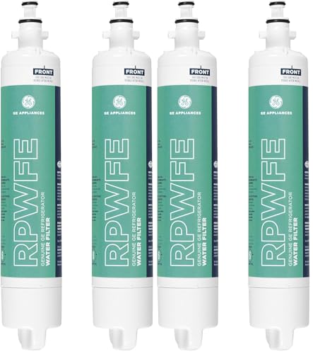 Image of GE RPWFE Refrigerator Water Filter,Genuine Replacement Filter,Certified to Reduce Lead,Microplastics,PFOA /PFOS,and 50+ Other Impurities,Compatible with GE Appliances Brands,2 Count (Pack of 2)