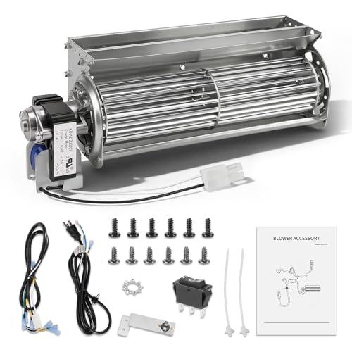 Lazenta QEB100 Fireplace Blower Fan Motor Kits Compatible with Duluth Forge, ProCom Heating Ventless Fireplaces, Fireplace Inserts and Gas Stoves