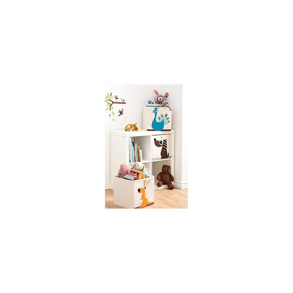 3-Sprouts-Caja-de-almacenamiento-cubico-Contenedor-de-almacenamiento-para-ninos-y-ninos-pequenos-Perro