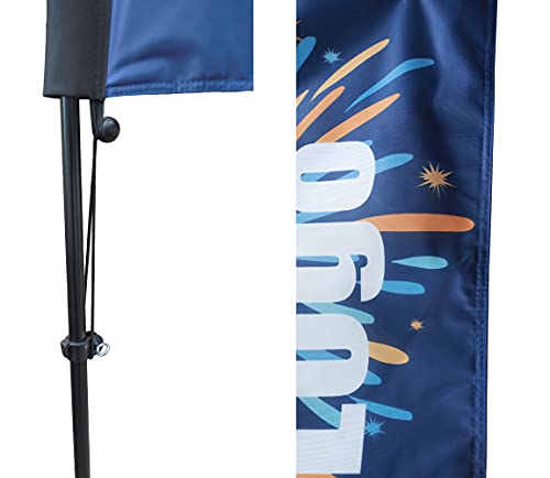 12Ft 3.5M Custom Print Commercial Feather Flag Kit For Advertising Banners Flags With Pole Stake Cross Base For Business #TOP7