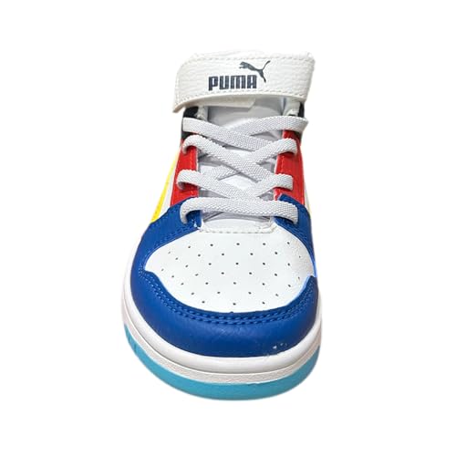 Image of PUMA Kids' Rebound Layup Mid Hook and Loop Sneakers