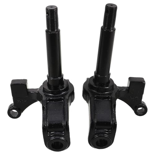 Muñones de dirección delantero con aerodinámica optimizada para kart negro