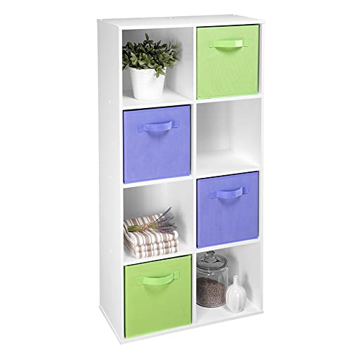 image for ClosetMaid Cubeicals 8 Cube Storage Shelf Organizer Bookshelf Stackabl
