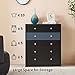 Cubehom Dresser with 5 Drawers, Modern Tall Dresser, Chest of Drawers for Bedroom, Living Room, Hallway, Black