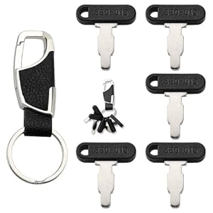 VooGenzek 5 PCS 880-013 Lgnition Starter Key, Construction Machines Key, Universal Lgnition Switch Spare Keys, with Keychain, Compatible with Honda Lawn Generator Equipment