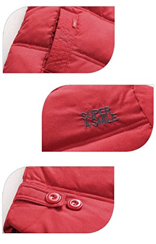 Valentina Kids Winter Latest Thicken Hooded Jacket Warm Quilted Coat Casual Outdoor Cool Cute For Boys Girls Autumn Spring Red #TOP3