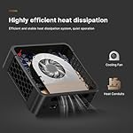 P4 Plus Mini PC Desktop Computers, AMD Ryzen 7 5825U, 32GB DDR4, 1TB SSD, Win 11 Pro, Dual LAN 2.5G/Wi-Fi 6E/BT5.2, 4K Triple Display, Compact Silent PC for Gaming, Office, Design - Image 4