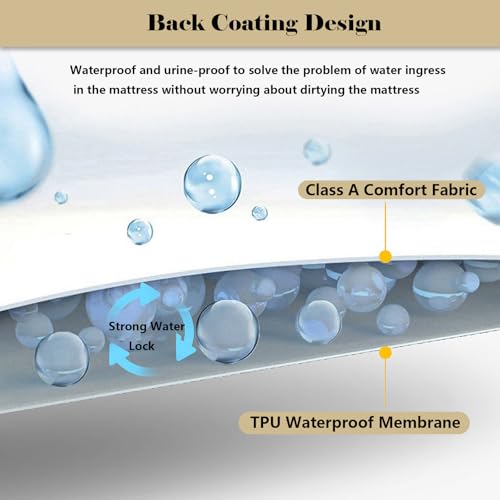 Protector de colchón transpirable 150x190 e impermeable para camas calurosas 7