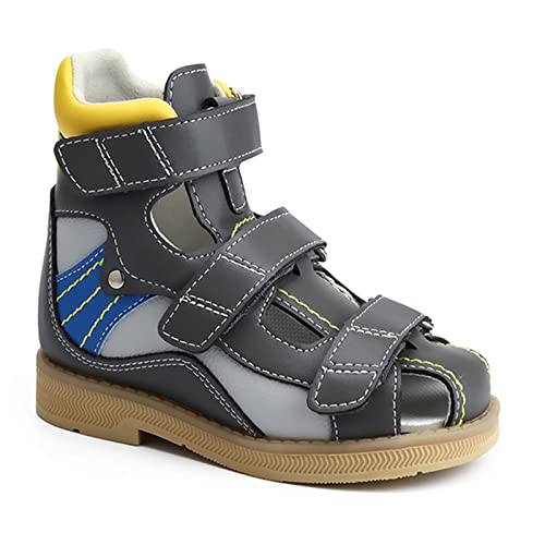 Sandalias Ortopédicas para Niños Pequeños con Soporte para el Arco y el Tobillo,Zapatos Correctores de Espalda Alta para Niños