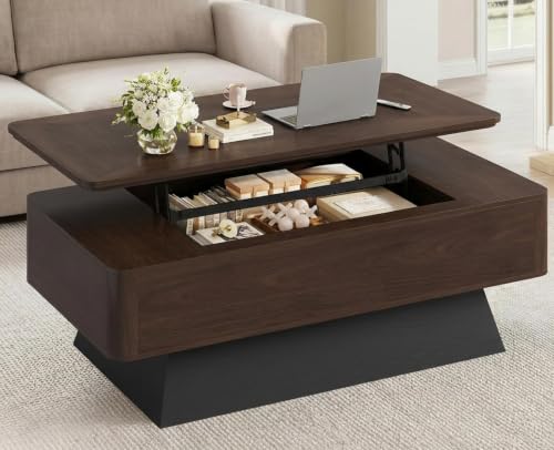 ANGRYWIN 47.2" Mid-Century Modern Lift Top Coffee Table with Storage