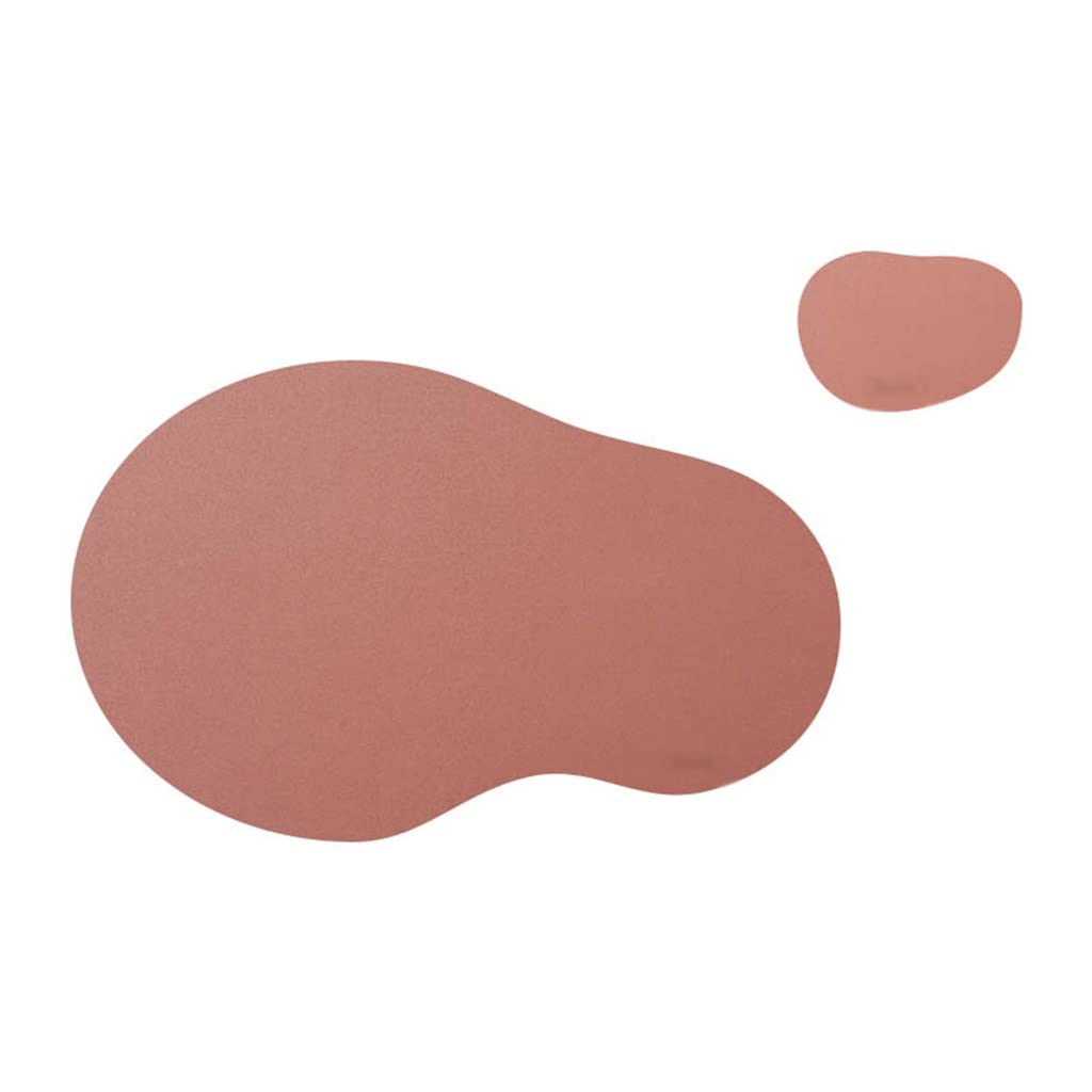IANSHFKN 4 Pcs Irregular Shape Placemat Coasters Cookware Leather Place Mats Heat Insulation Dinner Table Kitchen