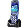 uleway Telefono Cordless Digitale and Cellulare per Anziani 2 in 1, 4G VoLTE Cellulare Sbloccato con Bluetooth, Richiede SIM, Batteria da 1400 mAh, Perfetto per Anziani e come Telefono di Scorta, Blu