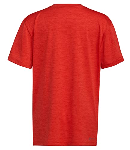 adidas Camiseta masculina manga curta Aeroready Feel Free Bos, Vermelho-vivo mesclado, Small